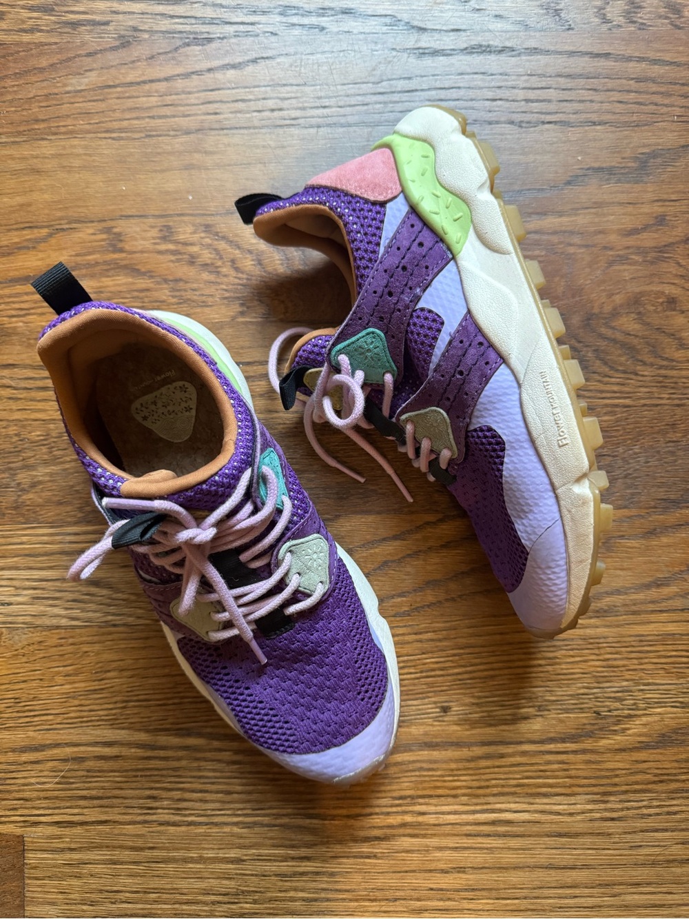 Flower Mountain Yamabushi Trail Sneakers Purple Multi Women’s Size 6.5 - Picture 5 of 10